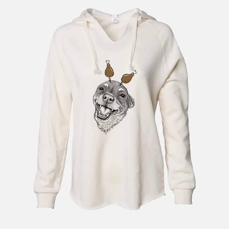 Thanksgiving Boss the Chihuahua - Cali Wave Hooded Sweatshirt Hoodie with Front Slit Layering Stylish Thanksgiving Boss the Chihuahua - Cali Wave Hooded Sweatshirt Hoodie with Front Slit Layering Stylish