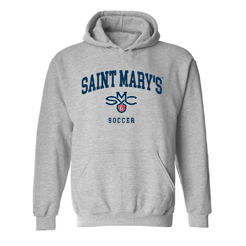 SMC - NCAA Women's Soccer : Micaela Romo - Classic Shersey Hooded Sweatshirt Hoodie with Raw Hem Edgy Unfinished