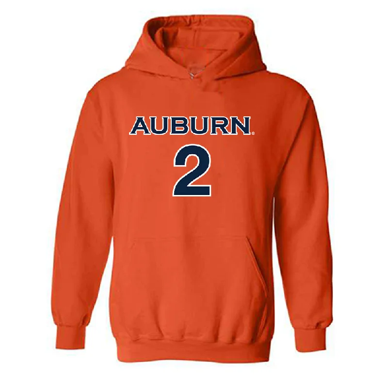 Auburn - NCAA Women's Soccer : Madeline Stoddard - Replica Shersey Hooded Sweatshirt Hoodie with V-Neck Classic Versatile