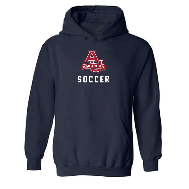 American - NCAA Women's Soccer : Nariah Goldman - Hooded Sweatshirt Hoodie with Drawcord Adjustable Secure