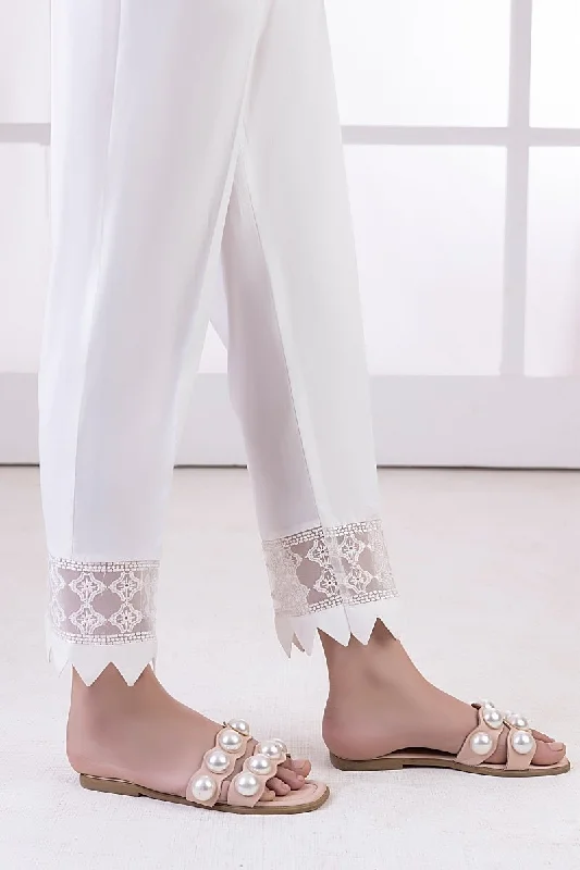 Lakhany 01 Piece Embroidered Trousers - LSM-T-3097 (W) Trousers Vintage Classic