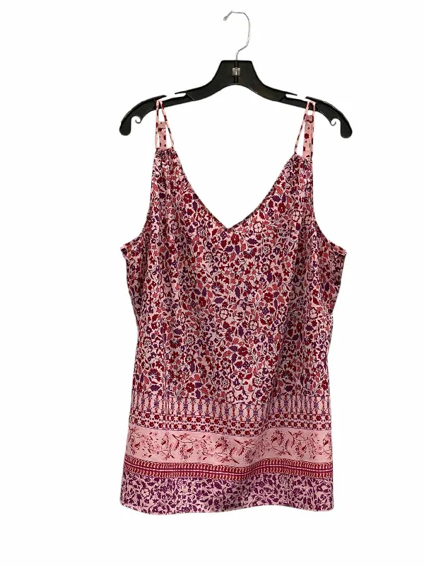 Cabi Size XL Pink Purple Print Tank Top bright tank top