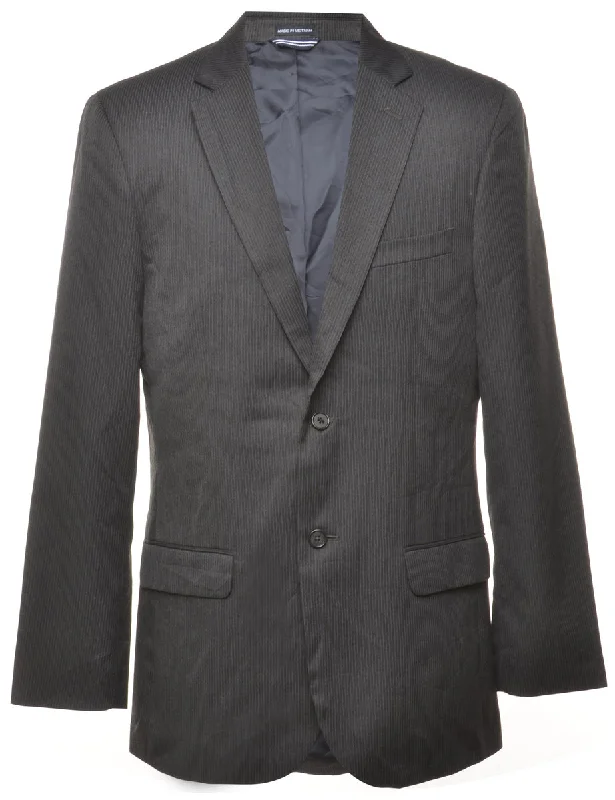 Pinstriped Nautica Blazer - L Women's High-End Blazer