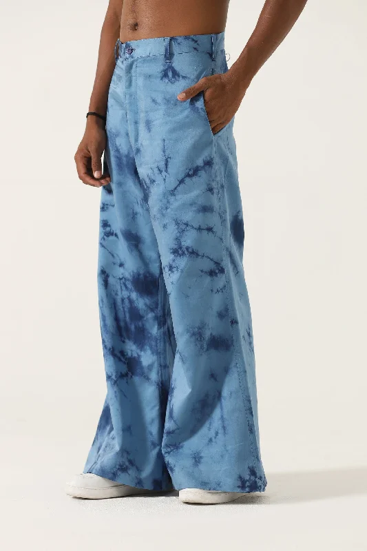 "AFTER HOURS" Marble print trousers Trousers Corduroy Warm