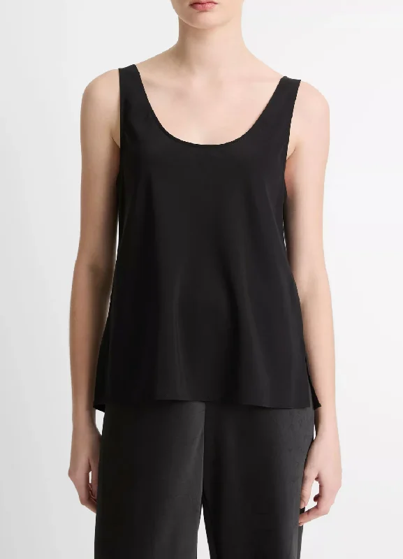 Classic Silk Bias Cami Tank sequin tank top