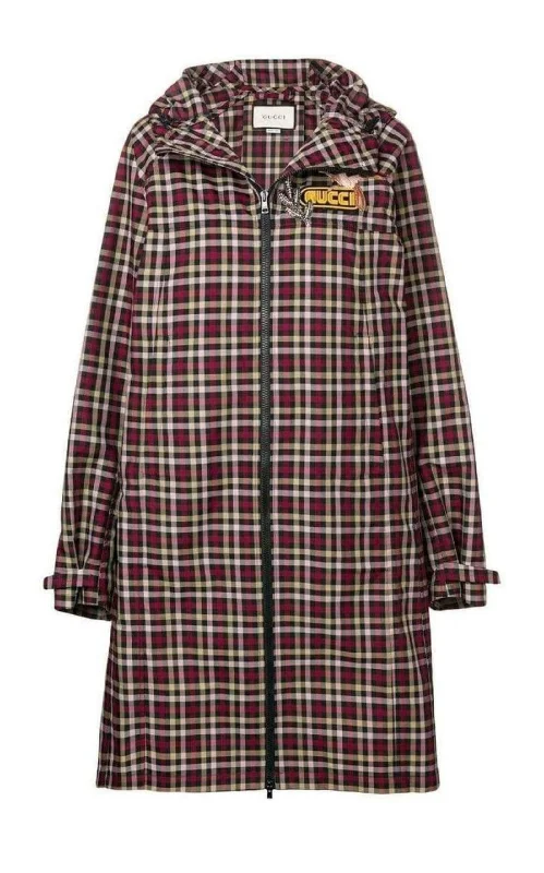 Embellished Plaid Coat A-Line Ball Gown Mermaid