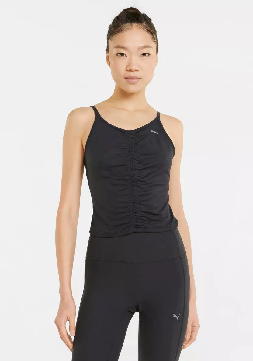 Studio Foundation Ruched Tank Running/Training Women ivory tank top