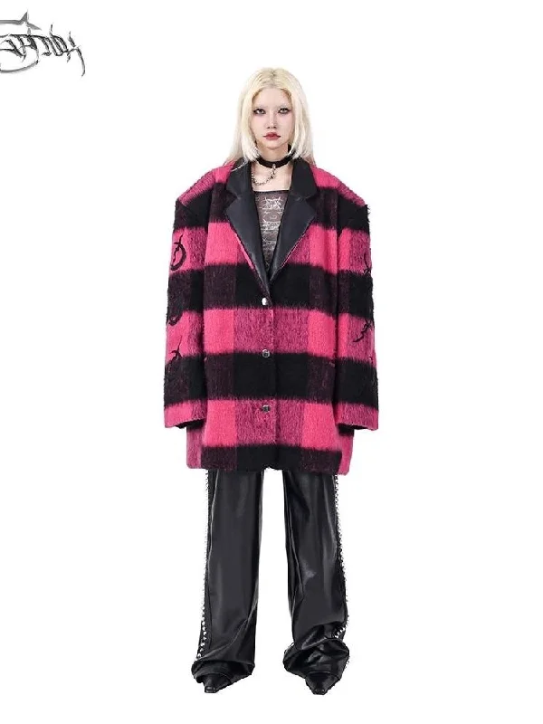 Genderless tweed coat suit【s0000004833】 Fleece Down Feather