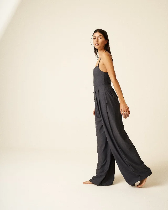 Grey Amina Extra Wide Leg Trousers (Limited edition) Trousers Exclusive Limited