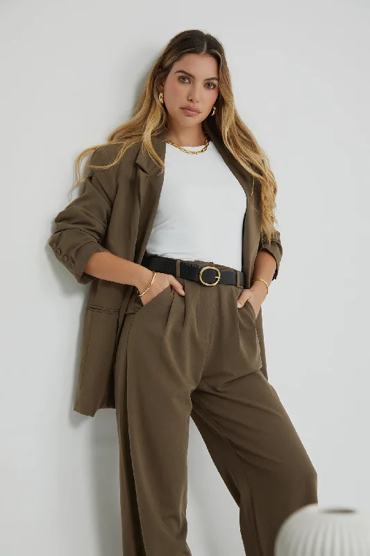 Zephyra Blazer - Taupe Women's Formal Blazer