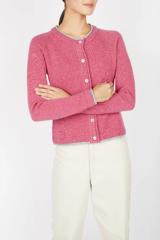 Irish - Killiney Cardigan - Rose Pink Layered Multi-layer Single Layer