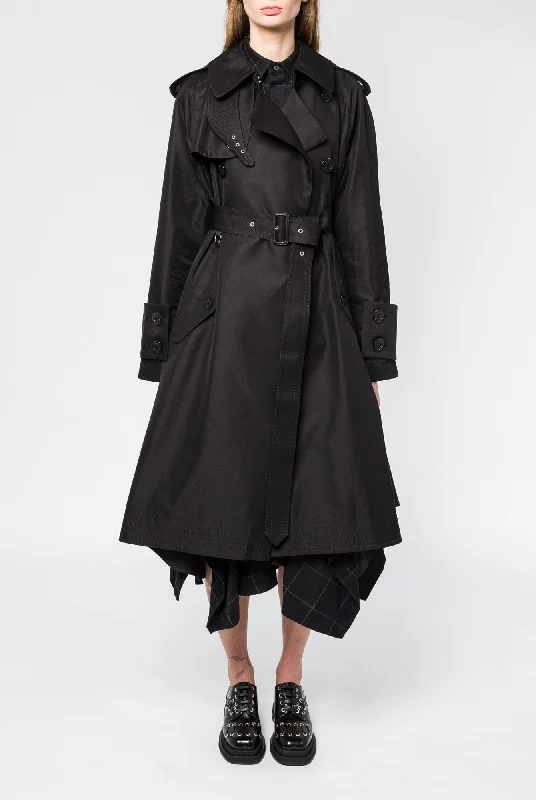 Sacai Cotton Gabardine x Windowpane Coat Turtleneck Jacket Crew Neck Jacket V-Neck Jacket