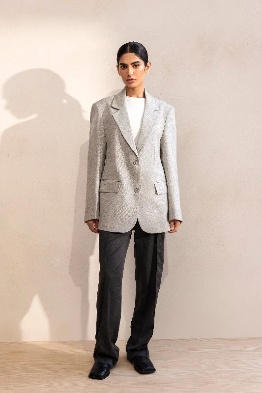 BLAZER (E1311/108/914) Women's Solid Blazer