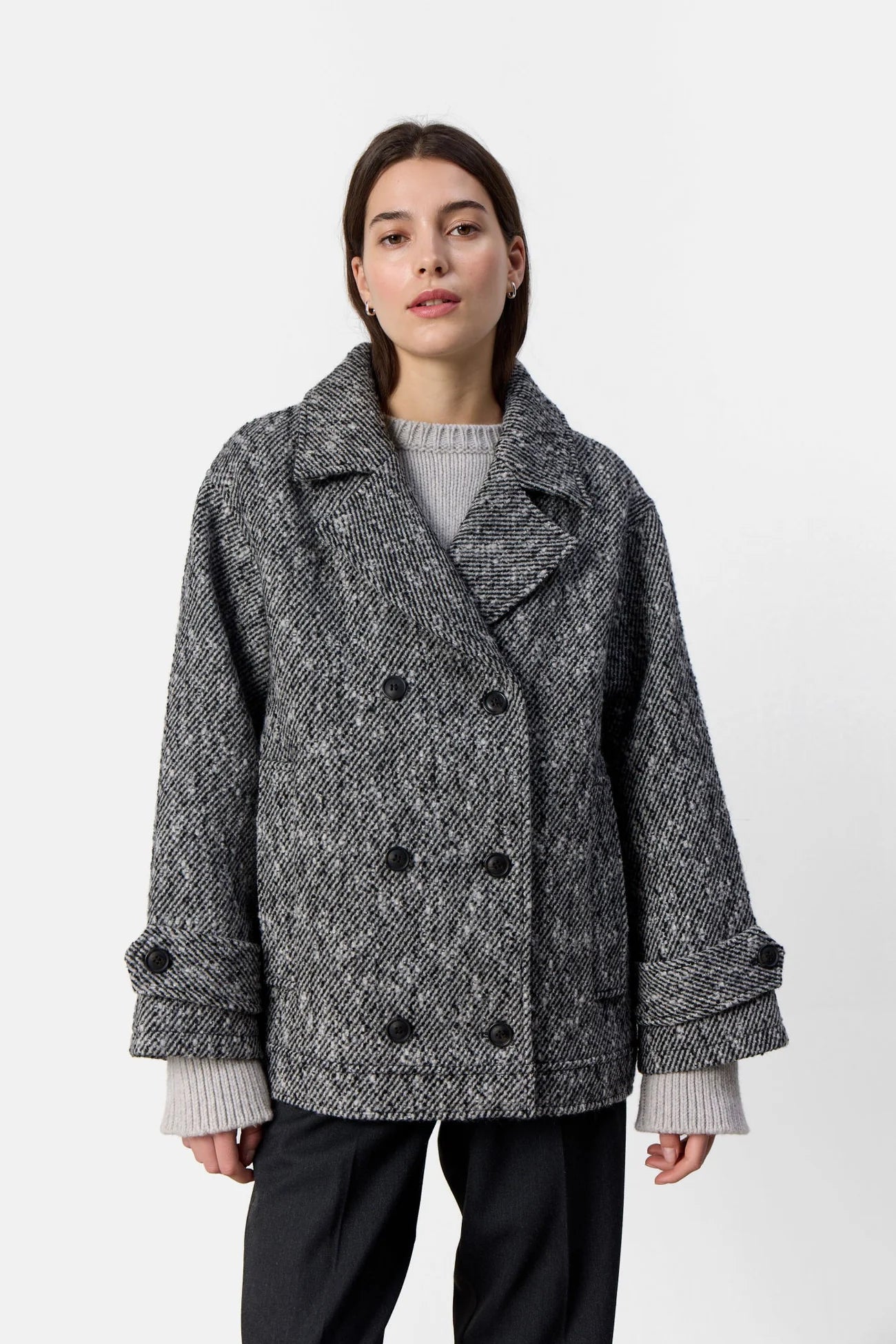 Levete Room - LR-Honey-2 Coat Buttoned Toggled Snapped