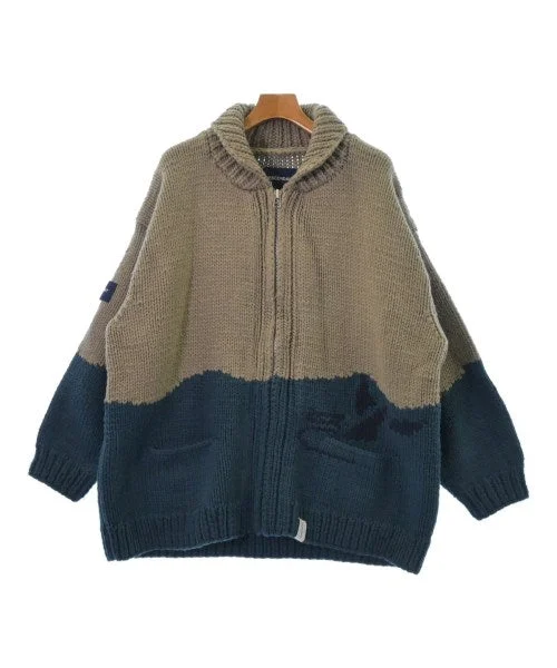 DESCENDANT Cardigans Denim Fabric Leather Fabric Suede Fabric