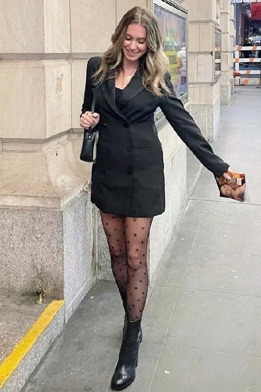 Steve Madden Lana Blazer Minidress Cotton Blend Blazer