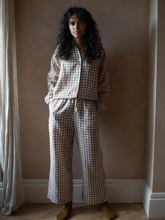 bronze gingham