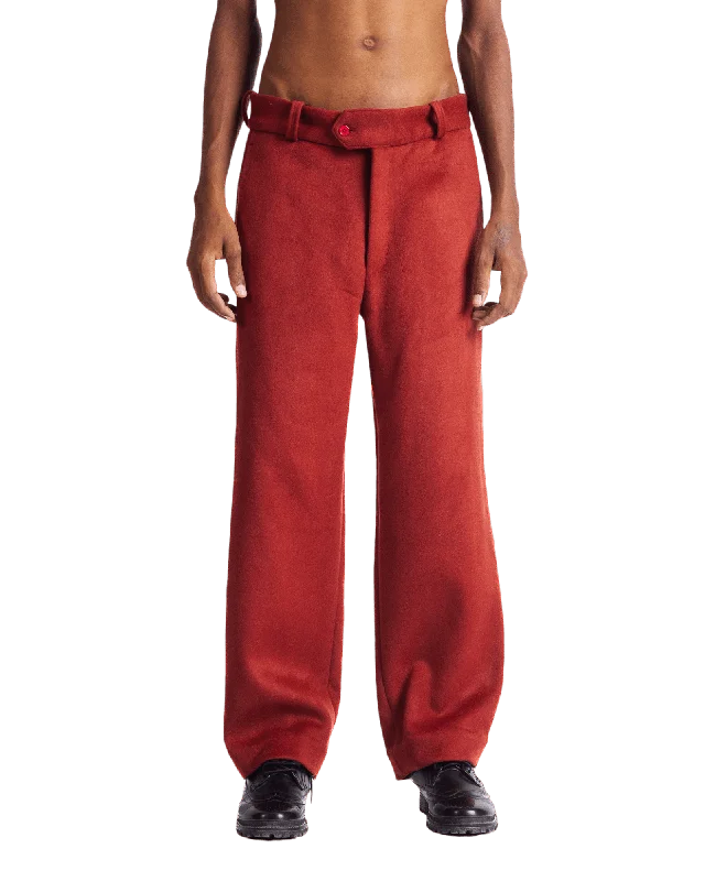 "ARMS OF CHAOS" WOOL TROUSERS Trousers Office Stylish