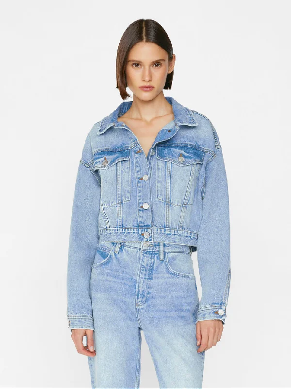 Le Cropped Oversized Jacket -- Open Air Wool Jacket Cashmere Jacket Tweed Jacket