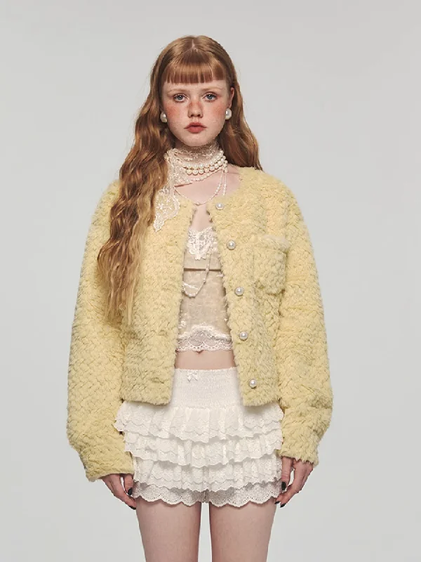 Classic Silhouette Fur Casual Short Coat【s0000004135】 Turtleneck Wrap Cape