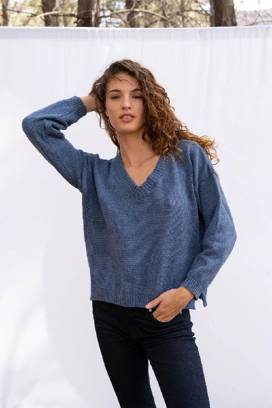 Jolene v Neck Sweater Boat Neck Shawl Collar Notched Collar