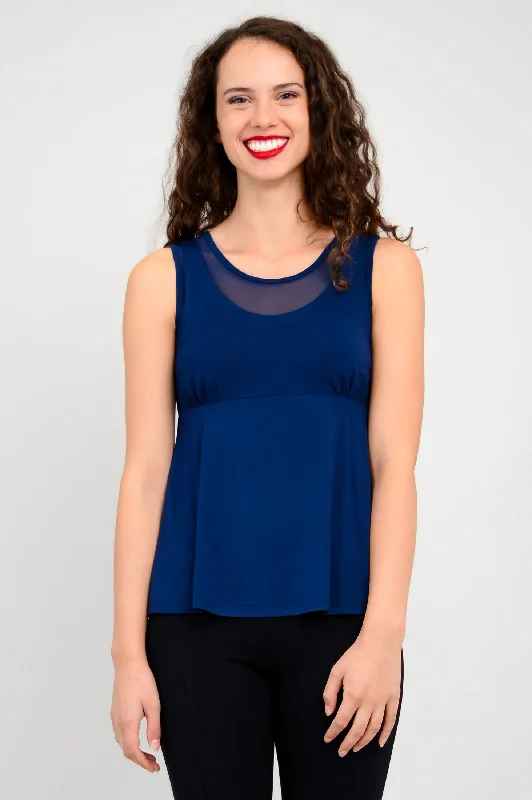 Rhine Tank, Indigo, Bamboo neon tank top