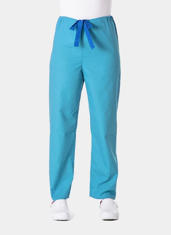 Budget Scrub Trousers - Turquoise (Bright Teal) Trousers Pleated Formal