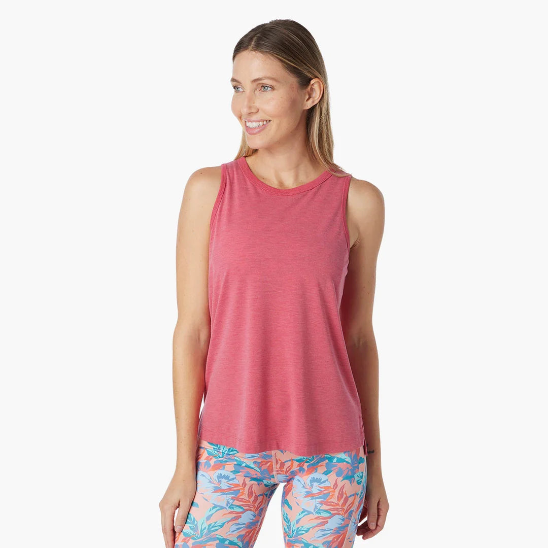 Fair Harbor - The Seabreeze Tank - Raspberry layering tank top