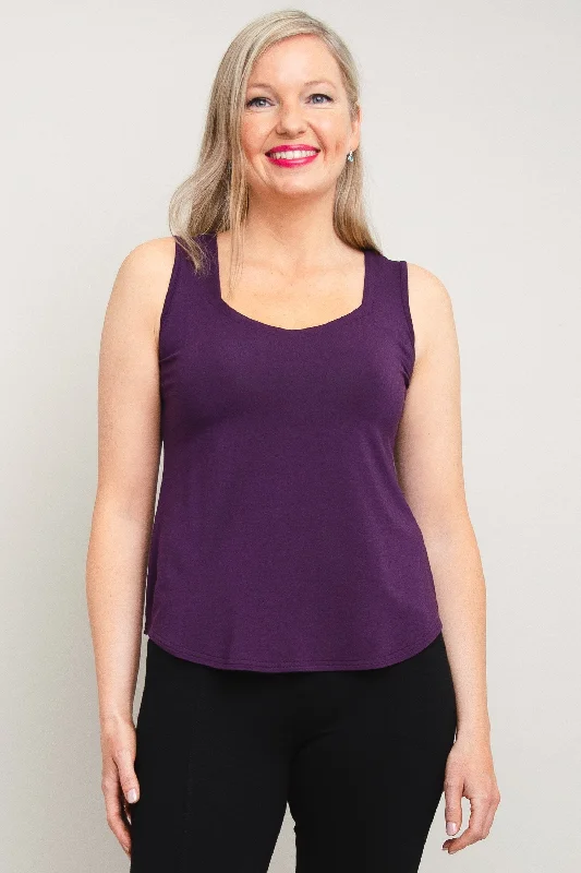 Ritzy Tank, Royale, Bamboo fashionable tank top