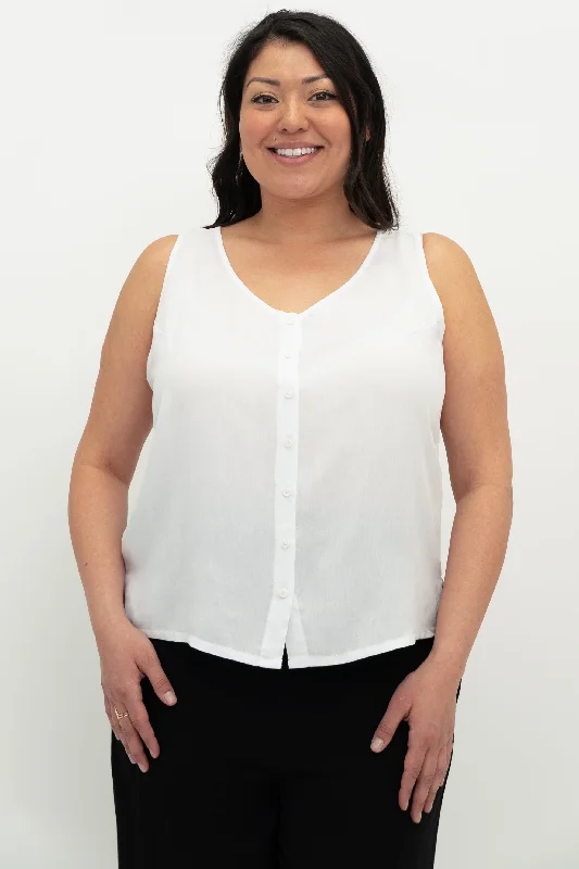 Darling Tank, White gold tank top