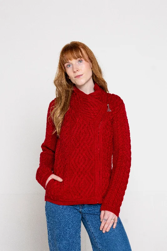 Aran - Shannon Cardigan - Cherry Patchwork Embroidered Appliqued