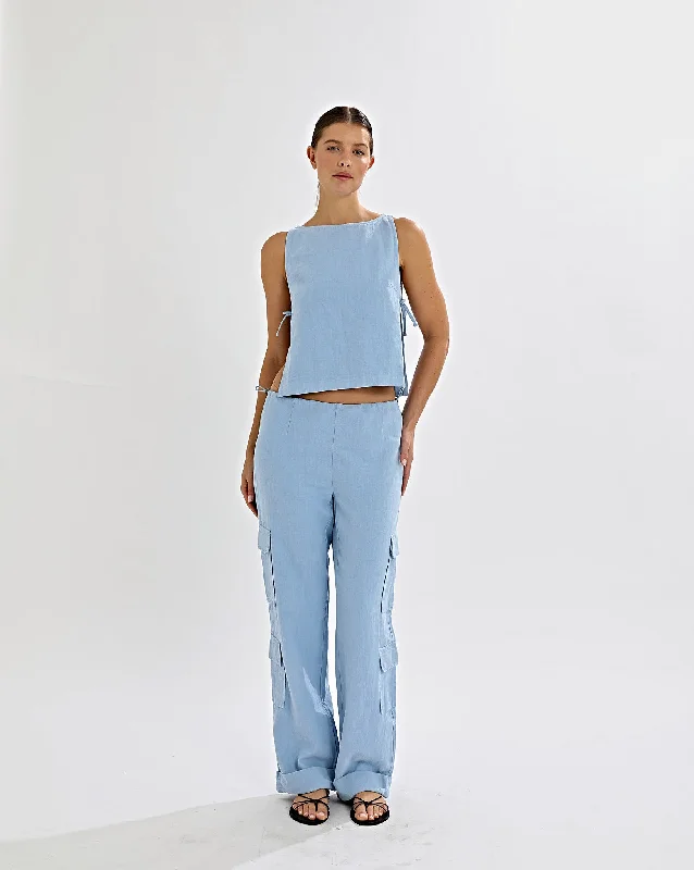 Evie Trousers Blue Trousers Running Lightweight