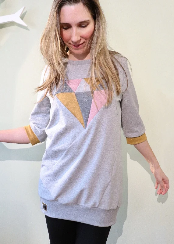 Dia Adult Sweater PDF Sewing Pattern Neon Metallic Matte