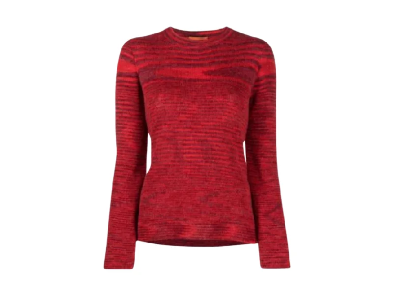 Missoni Intarsia Knit Crew Neck Sweater Lace Blend Ribbed Blend Corduroy Blend