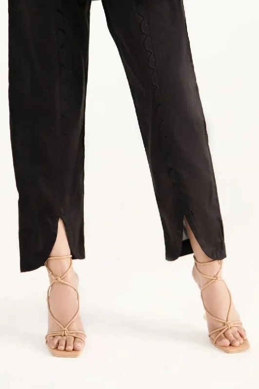 Gul Ahmed Stitched Cambric Dyed Trouser - WGK-TRS-DY-141 Trousers Modern Contemporary