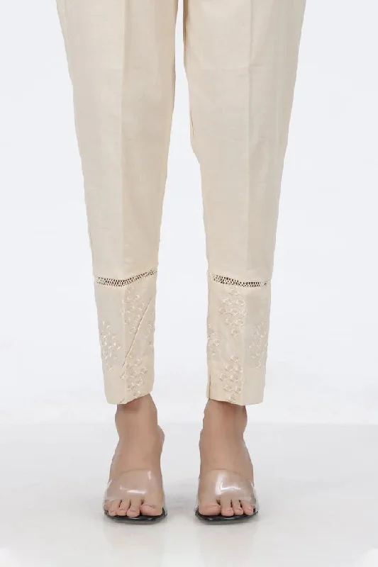 Lakhany 01 Piece Cambric Trousers LSM-T-2525-Beige Trousers trendy modern