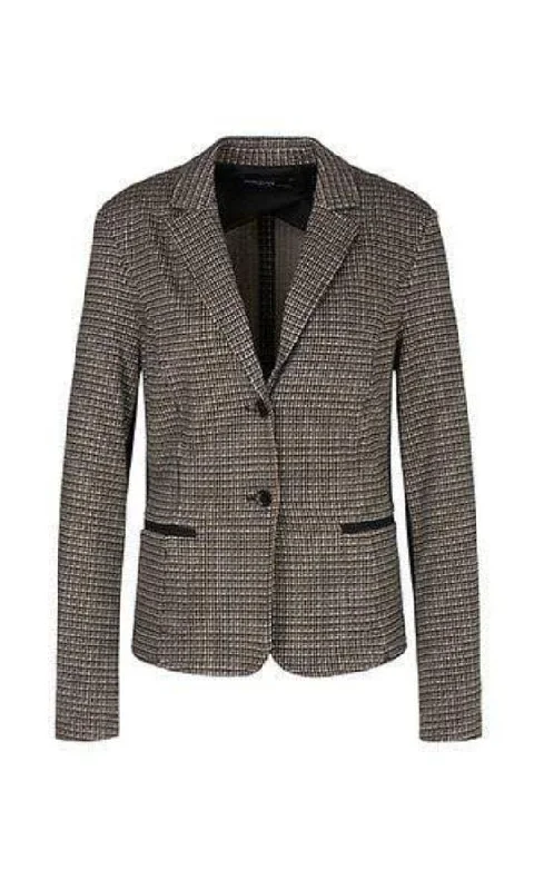 Marc Cain SS Sports Checked Jersey Blazer PS 34.07 J31 628 Women's Classic Blazer