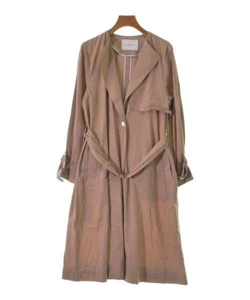 green label relaxing Trench coats Hooded Caped Scarf
