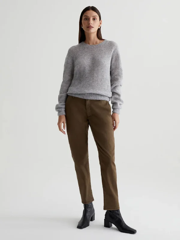 Caden Straight Trouser - Sulfur Oak Brown Trousers chic elegant