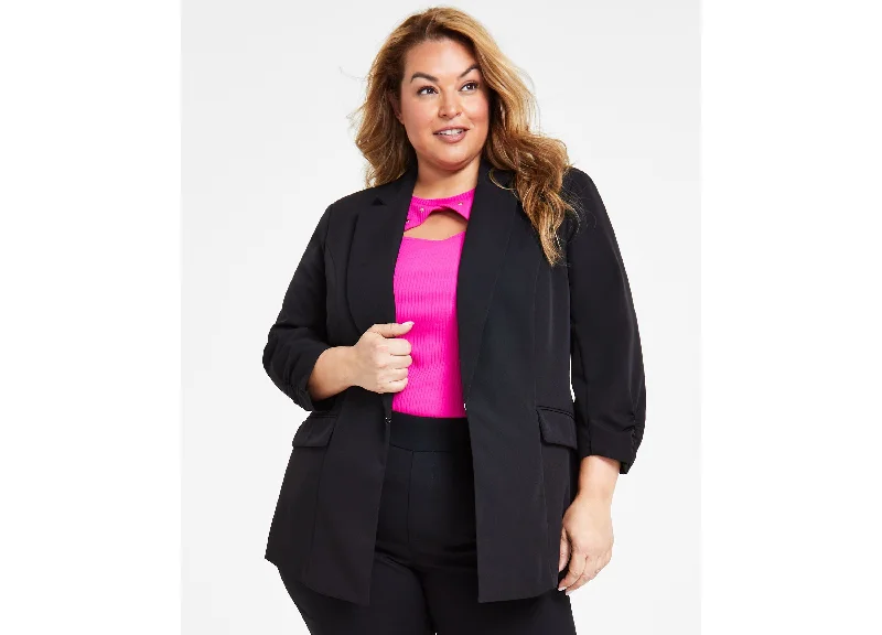 International Concepts Plus Size 3/4 Sleeve Blazer Women's Fashion Blazer