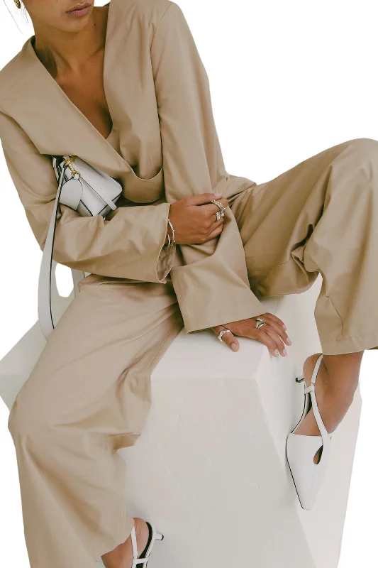 Wide Leg Pleated Trouser Trousers Leather Faux