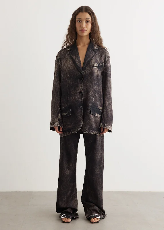 Juylia Twill Fluid Suiting Jacket Lace Jacket Ribbed Jacket Sequined Jacket