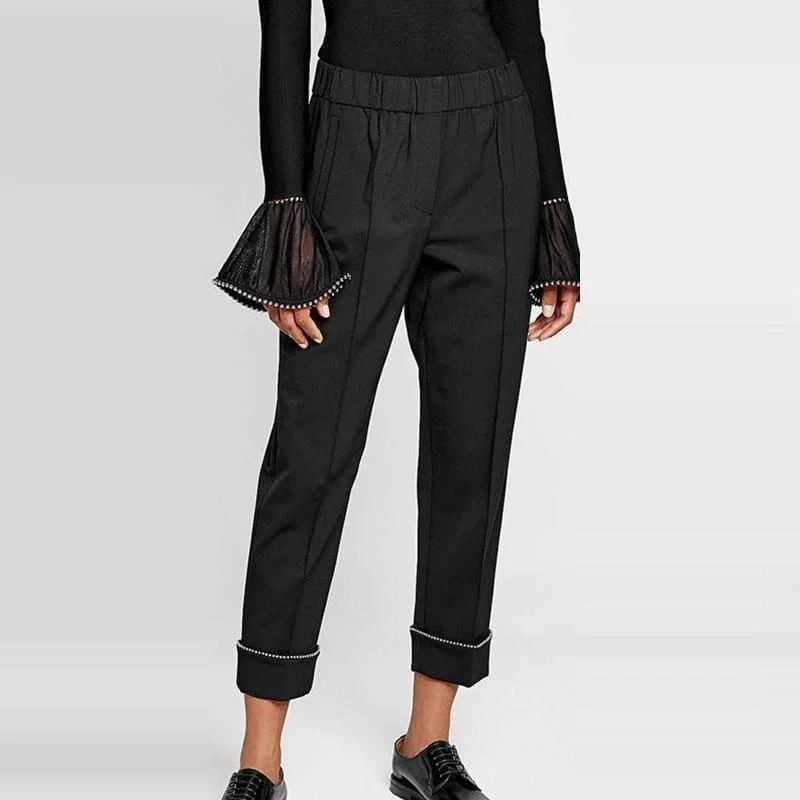 Loose High Waist Ankle Length Trousers Trousers Occasion Special