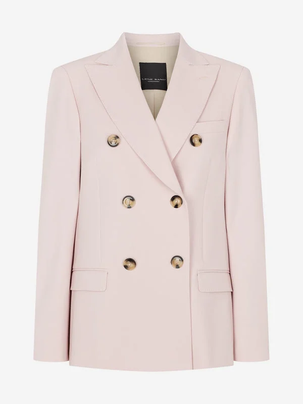 RANI DOUBLE BREASTED BLAZER - SOFT PINK Women's Premium Blazer