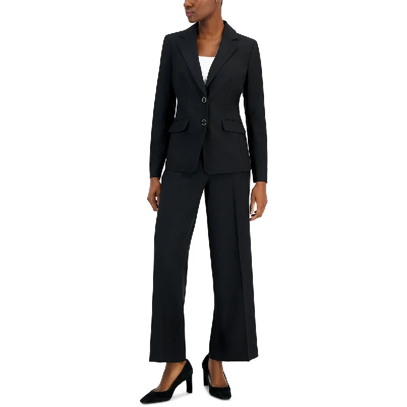 Nipon Boutique Womens Solid  Two-Button Blazer Women's Travel Jacket