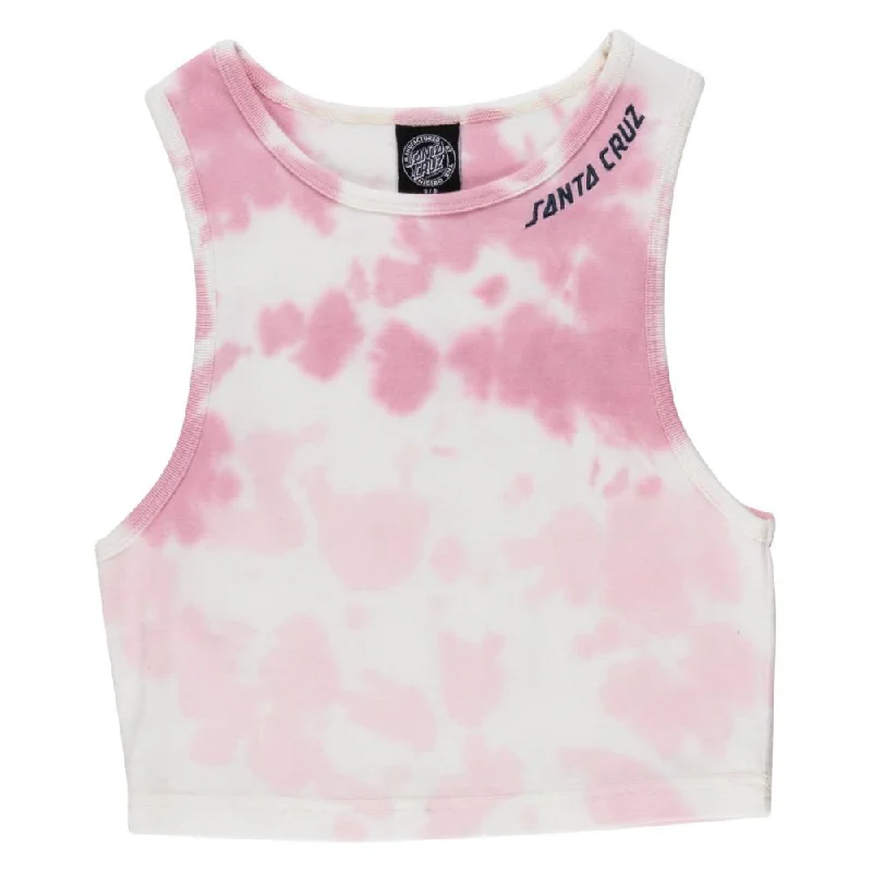 Santa Cruz Womens Vest Strip Tank - Pink Dip Dye stylish tank top