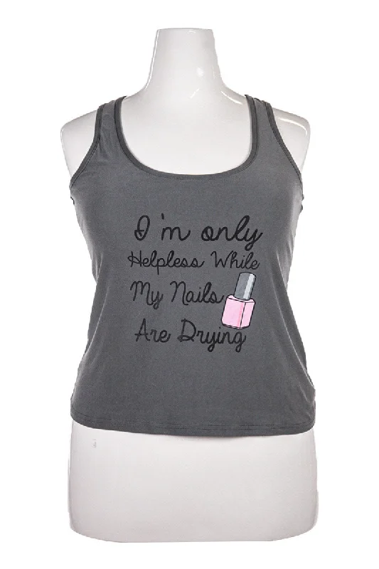 Mentally Exhausted Tank Top mesh tank top