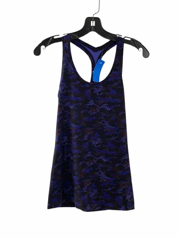 Lululemon Size S Purple Black camo print Athletic Tank Top loose fit tank