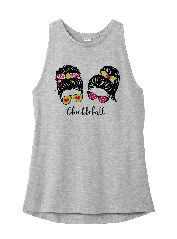 Chickleball™ Doubles - Women's Pickleball Performance Racerback Tank scoop neck tank