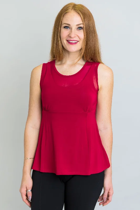 Rhine Tank, Lipstick, Bamboo soft pink tank